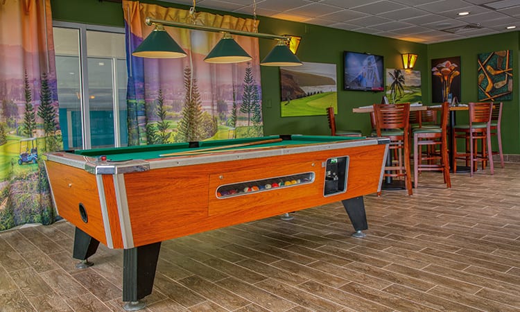 Sandtrap Sports Bar and Grill Pool Table