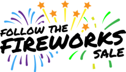 Follow the Fireworks Sale